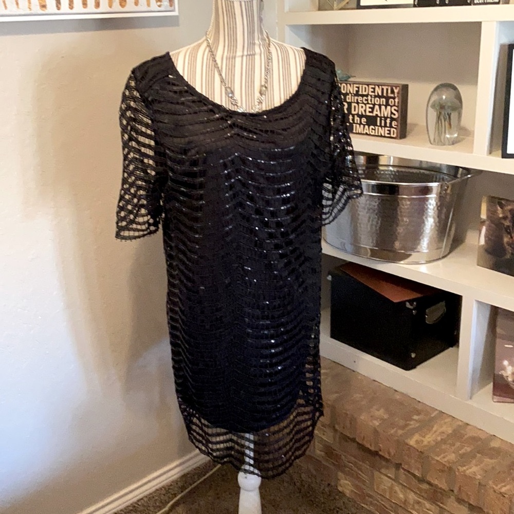 Vicky and Lucas Black Sequin Dress